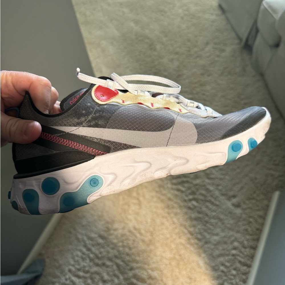 Nike React Element 87 AQ1090 (10.5, 003, Dark Grey/Pure platinum)